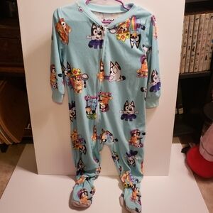 Bluey 2T Zipper Footie